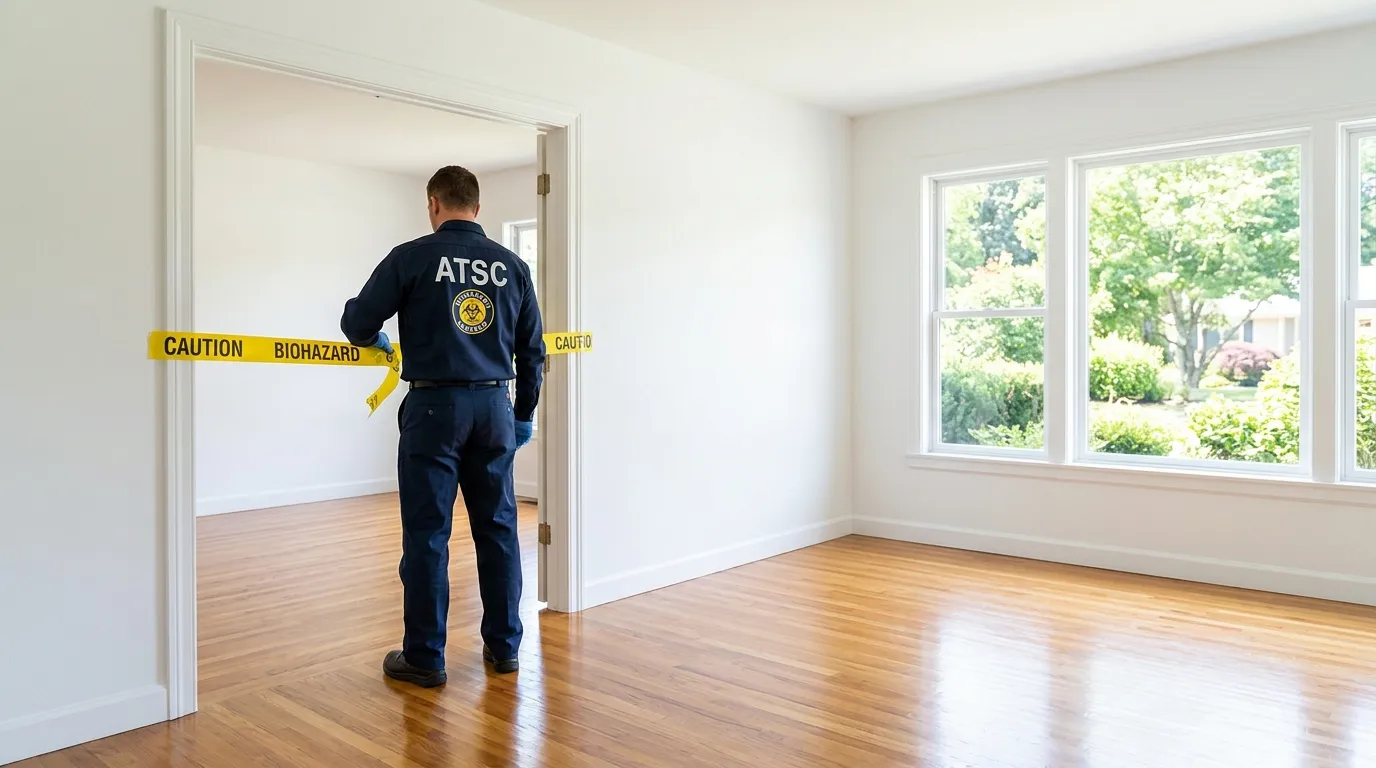 Certified biohazard cleanup crew performing Decomposition Cleanup in Loveland